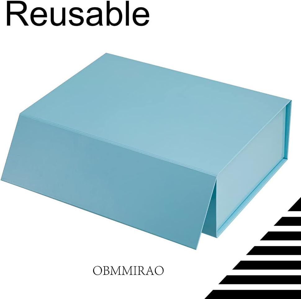 Foldable Magnetic Gift Boxes / Blue / 13 x 9 x 4