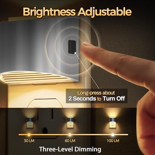 DORESshop Night Light, Night Lights Plug into Wall, Adjustable, 3000K
