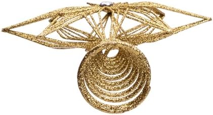Kurt Adler 12-inch Unlit Gold Glittered 6-Point Star Treetop