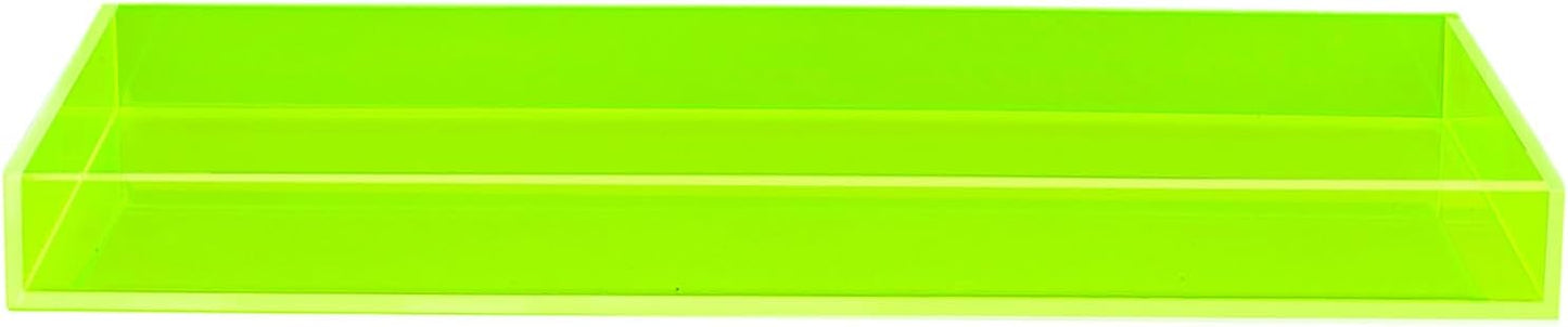 Acrylic Tray Bathroom Tray for Countertop / Green