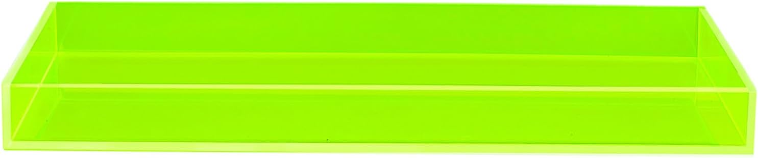 Acrylic Tray Bathroom Tray for Countertop / Green
