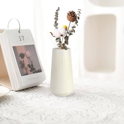 Beige Ceramic Vase / Small Beige