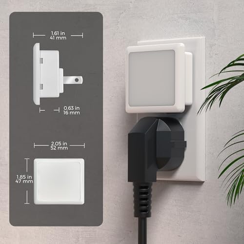 L LOHAS LED 3CCT Night Lights Plug into Wall 2-Pack, Plug in Night Light