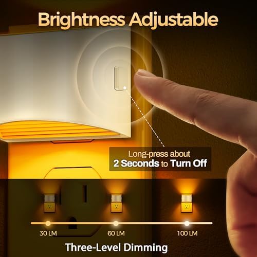 DORESshop Night Light, Night Lights Plug into Wall, Adjustable, Amber