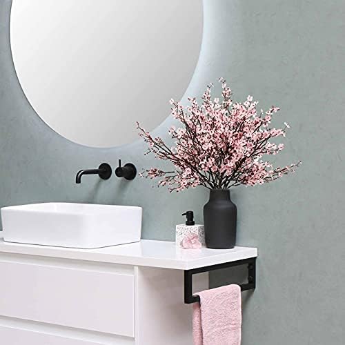 Uieke 30 Pcs Artificial Flowers Baby Breath Faux Pink Artificial Gypsophila Bouquet Fake Silk Flowers Real Touch for Home Office Kitchen Wedding Wall DIY Room Farmhouse Décor