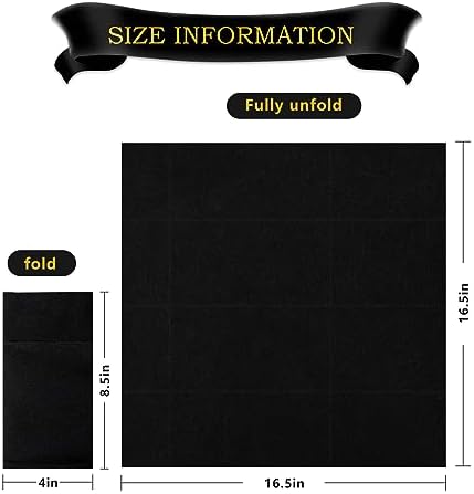 KAMMAK Black Napkins Disposable with Pocket Wedding Decorative Dinner Paper Napkins 100 Pack Linen Feel Prefolded Guest Hand Towels for Party Decoration, Cocktail Reception, Hotel (16.5 x 16.5 inch)
