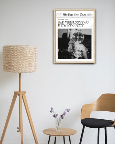 EcoHest 12x16 in Bad Vibes Don't Go With My Outfit Framed Wall Art