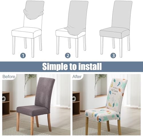 Dining Chair Covers, Stretch Seat Covers, Washable Furniture Protector