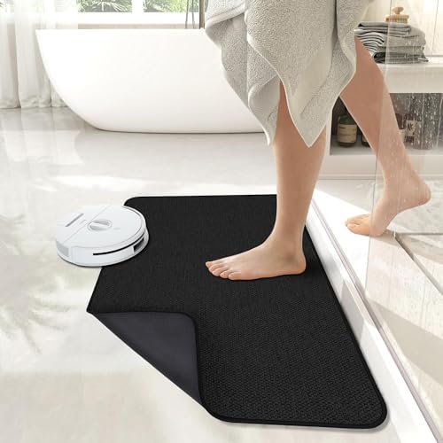 Bosap Bath Mat,Ultra Thin Bathroom Runner Rugs,Large Bath Mats for Bathroom,Quick Dry,Non-Slip,Machine Washable,Low