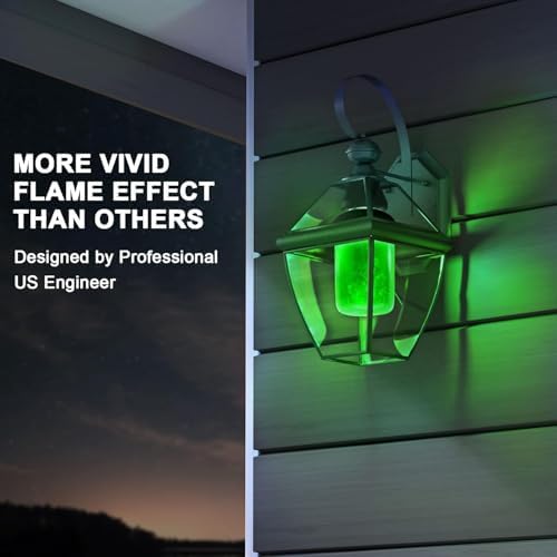Hompavo 【Upgraded Flame Light Bulbs for Home Decor with Upside Down Effect