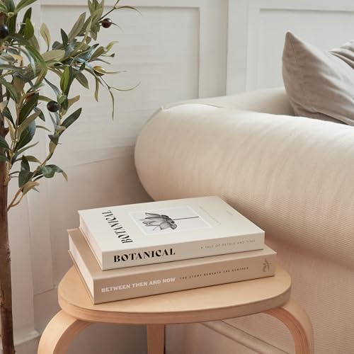 Decorative Books / Boxes Coffee Table / Almond-cream / Set of 2