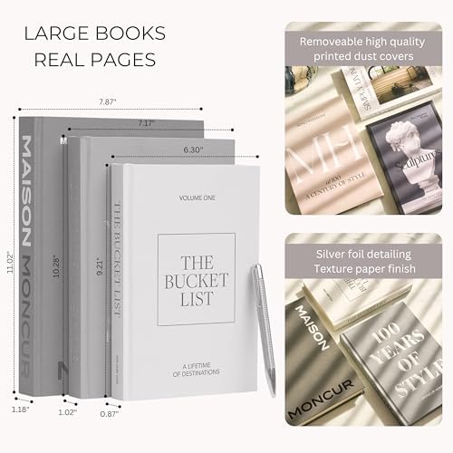 Real Blank Pages and Removable Covers Set / Gray