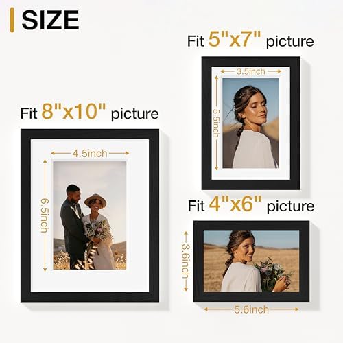 Vittanly 15 Pack Picture Frames Collage Wall Decor, Wall/Tabletop Display