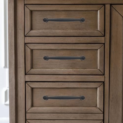Cabinet Pulls Kitchen Matte Cabinet Handles Kitchen / 5 Inch Hole Center / Black / 5 Inch / Set of 2