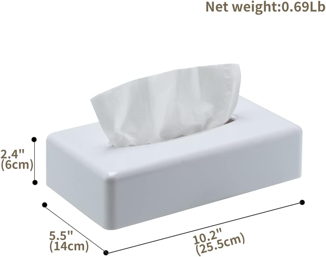 Tissue Box Cover / White
