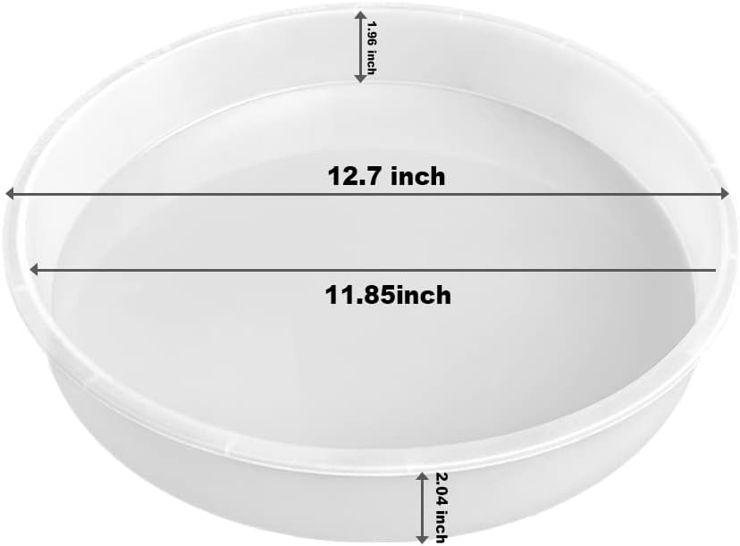 12" Round x 2" Deep Large Tray Mold / Set of 12