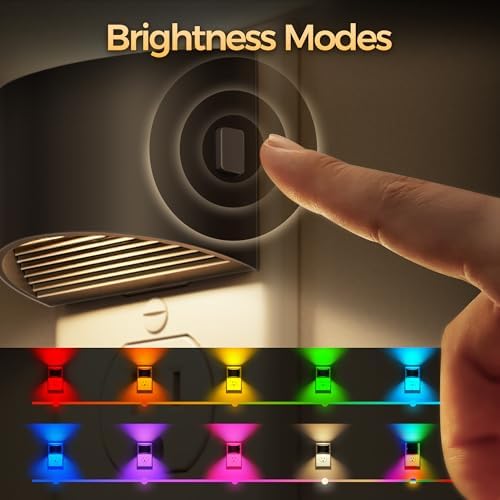 DORESshop Night Light, Night Lights Plug into Wall, Adjustable, RGB