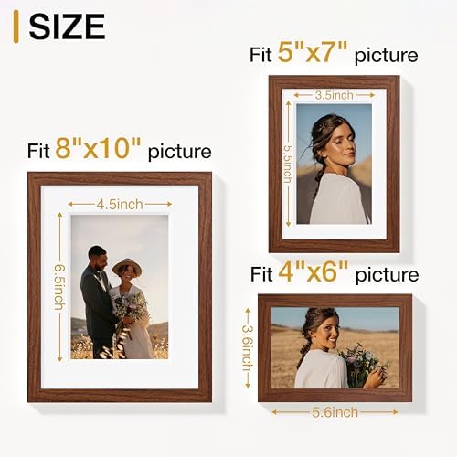 Vittanly 15 Pack Picture Frames Collage Wall Decor, Wall/Tabletop Display