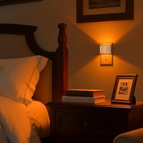 DORESshop Night Light, Night Lights Plug into Wall, Adjustable, Amber
