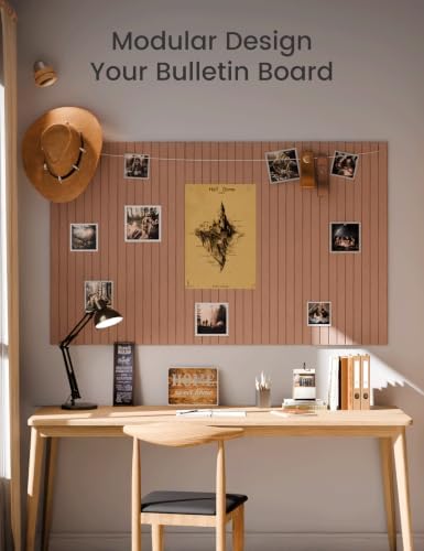 Fluxynara 48" x 36" Large Felt Bulletin Board, Boho