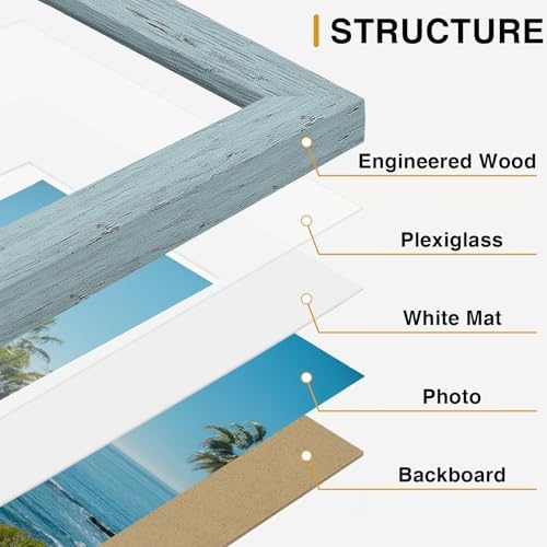 Vittanly 15 Pack Picture Frames Collage Wall Decor, Wall/Tabletop Display