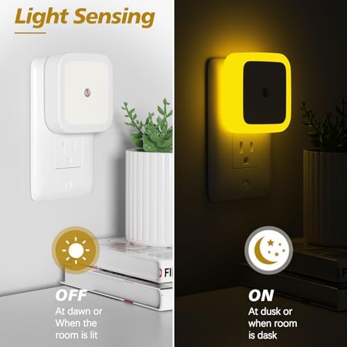 Sujeet Night Light, Night Lights Plug into Wall 8-Pack, Nightlight Plug in Night Light, Dusk to Dawn Night Lamp Led