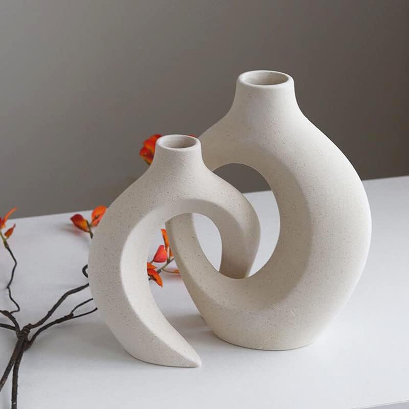 Ceramic Vase Set / White