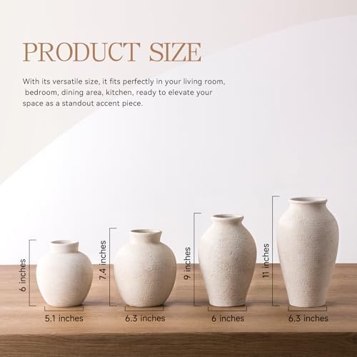 Ceramic Flower Vase Home Decor / Rustic-7.4