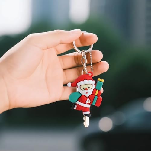 24Pcs Mini Christmas Figurines Dolls,Christmas Tree Hanging Ornament Gifts for Xmas Goodie Bag Stuffers Winter New Year Holiday Party Favors Decorations