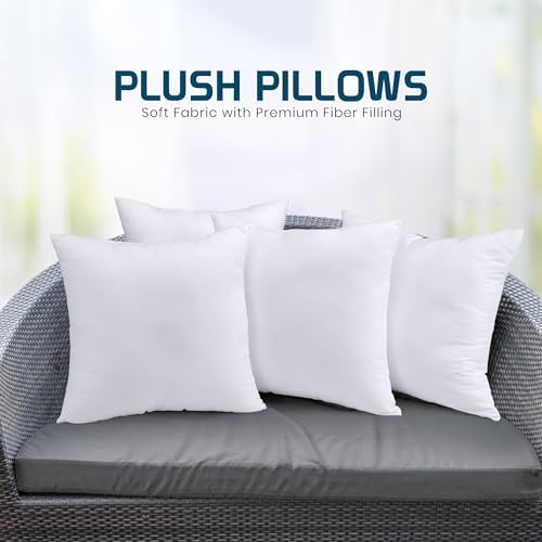 Utopia Bedding Throw Pillows, Decorative 14x14 Pillow Inserts, Set of 4
