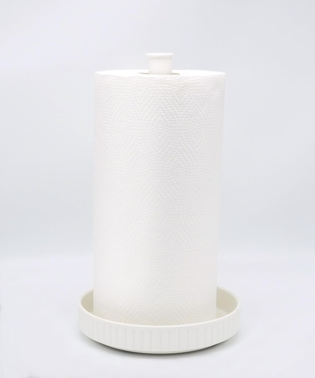 Paper Towel Holder Countertop,Ceramic Base,Fits Double to Family Rolls,A | Easy-to-Clean,1.5 lbs Weight,7" B x 12.5"
