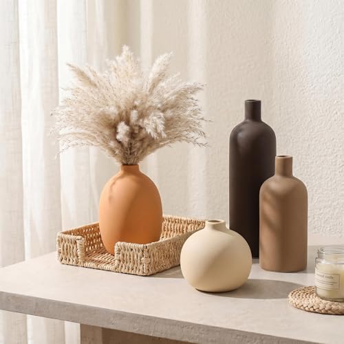 Neutral Ceramic Vase / Neutral Mix / Set of 4