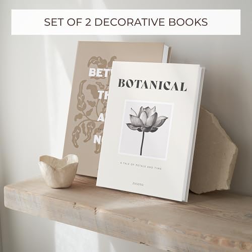 Decorative Books / Boxes Coffee Table / Almond-cream / Set of 2