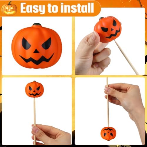 Soulchen 24 Pcs Halloween Spooky Pumpkin Centerpieces Set