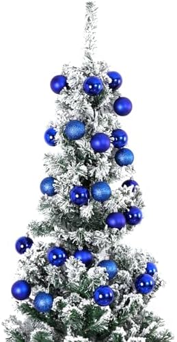 Emopeak 24 Count Navy Blue Christmas Balls Ornaments 2.5 Inch