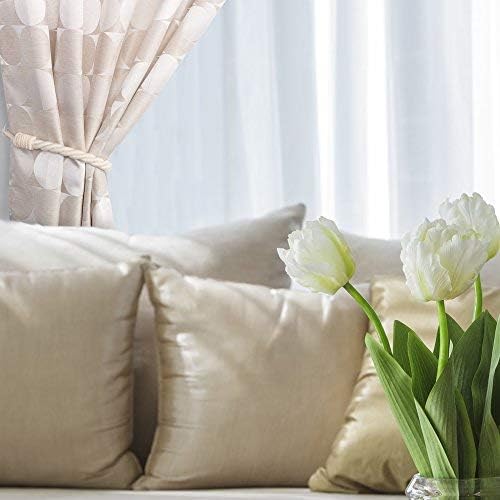 DÉCOPRO Traditional Rope Curtain and Drapery Tieback, Spread 18" (45.5cm), 1" (2.5cm) Thick Cord # 0100RTB, Off White