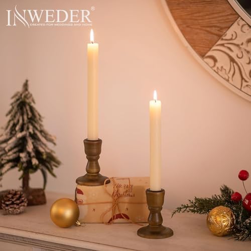 Wooden Candlestick Holders Rustic: Farmhouse Taper Candle Holder