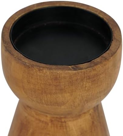 Farmhouse Wooden Candle Holders / 4.9",4.1 / Set of 2