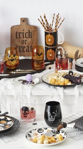 Oneida Vintro Halloween Stemless Wine Glasses, Set of 4