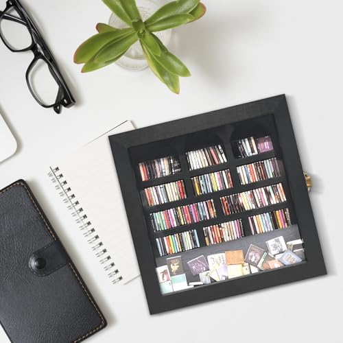 Anxiety Bookshelf Mini Books Display, Black