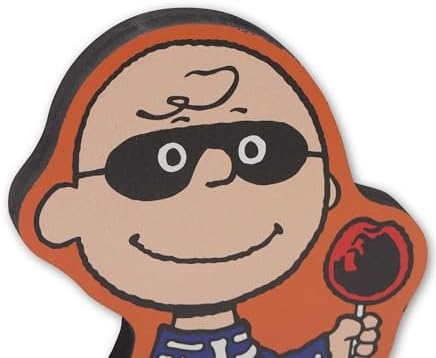 Open Road Brands Peanuts Charlie Brown Skeleton Shelf Sitter Decor