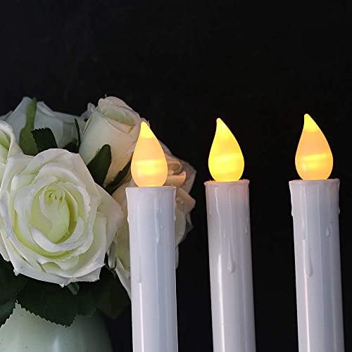 Wondise Flameless Window Candles with Remote and Timer Battery Operated