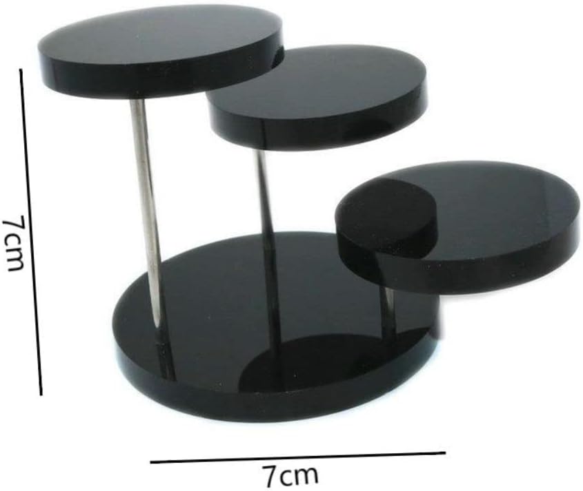 Acrylic Round Products Display Stands 3 Tier Riser Rotatable Jewelry Storage Stand Display Stand