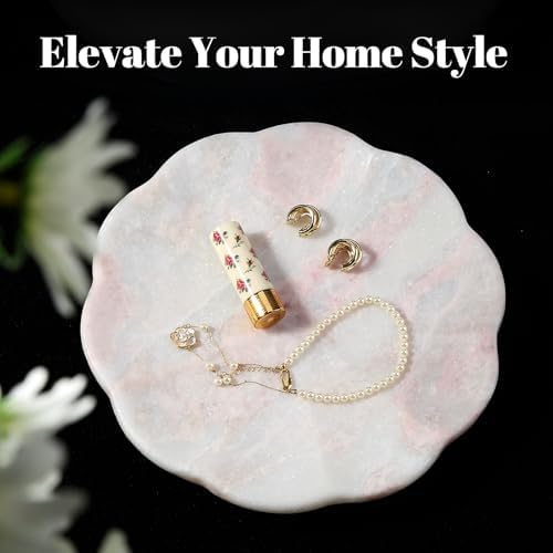 Stone Tray / Marble Tray / Namibia Rose / Natural / Set of 8