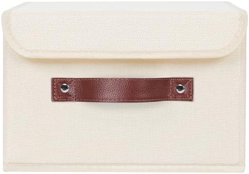 Storage Bin / Lid Storage Boxes / Small / Beige