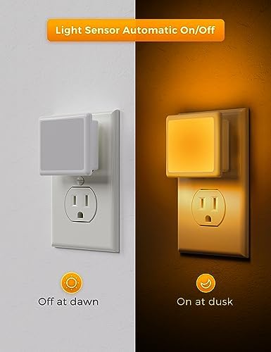 L LOHAS LED Night Lights Plug into Wall 2-Pack, 0.3W Plug in Night Light