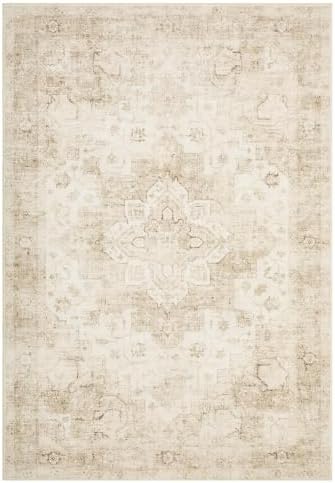 Garvee 9x12 Large Area Rug Vintage Boho Beige Washable Living Room Rug