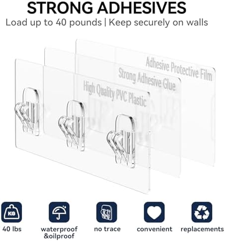 YASONIC Shower Caddy Adhesive, Rustproof Shower Organizer with Soap Holder, Large Capacity Shower Shelves for Inside