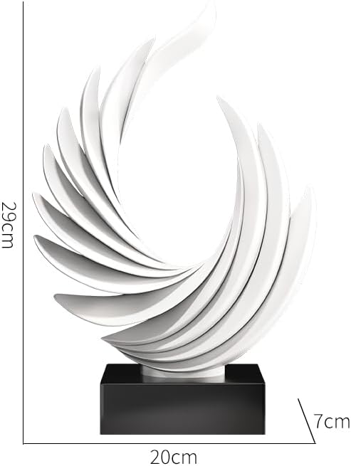 Resin Wing Statue / White