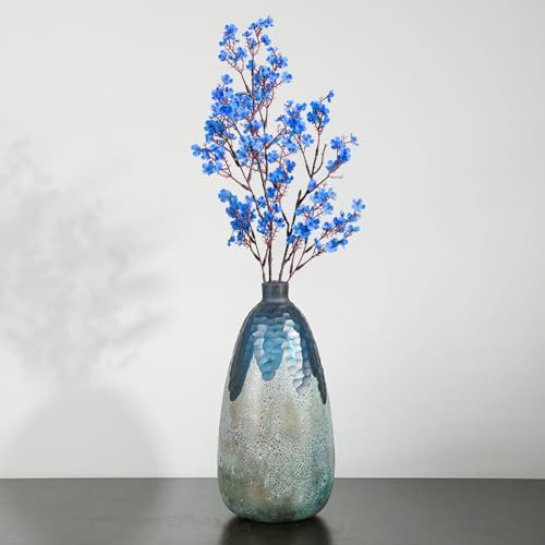 10 Pcs Fake Flowers, Real Touch Babys Breath Artificial Flowers, Blue